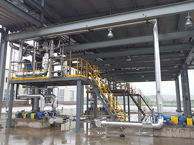 尼加拉瓜拉馬爾油料分配廠項目橇裝裝車帶平臺頂?shù)籽b一體橇